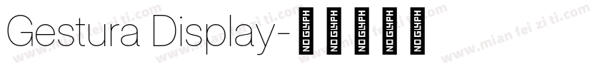 Gestura Display字体转换